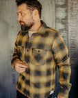 BM Shirt Gold Ombre Plaid