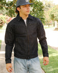 Single Riders Jacket With Collar- Indigo (R901-S)