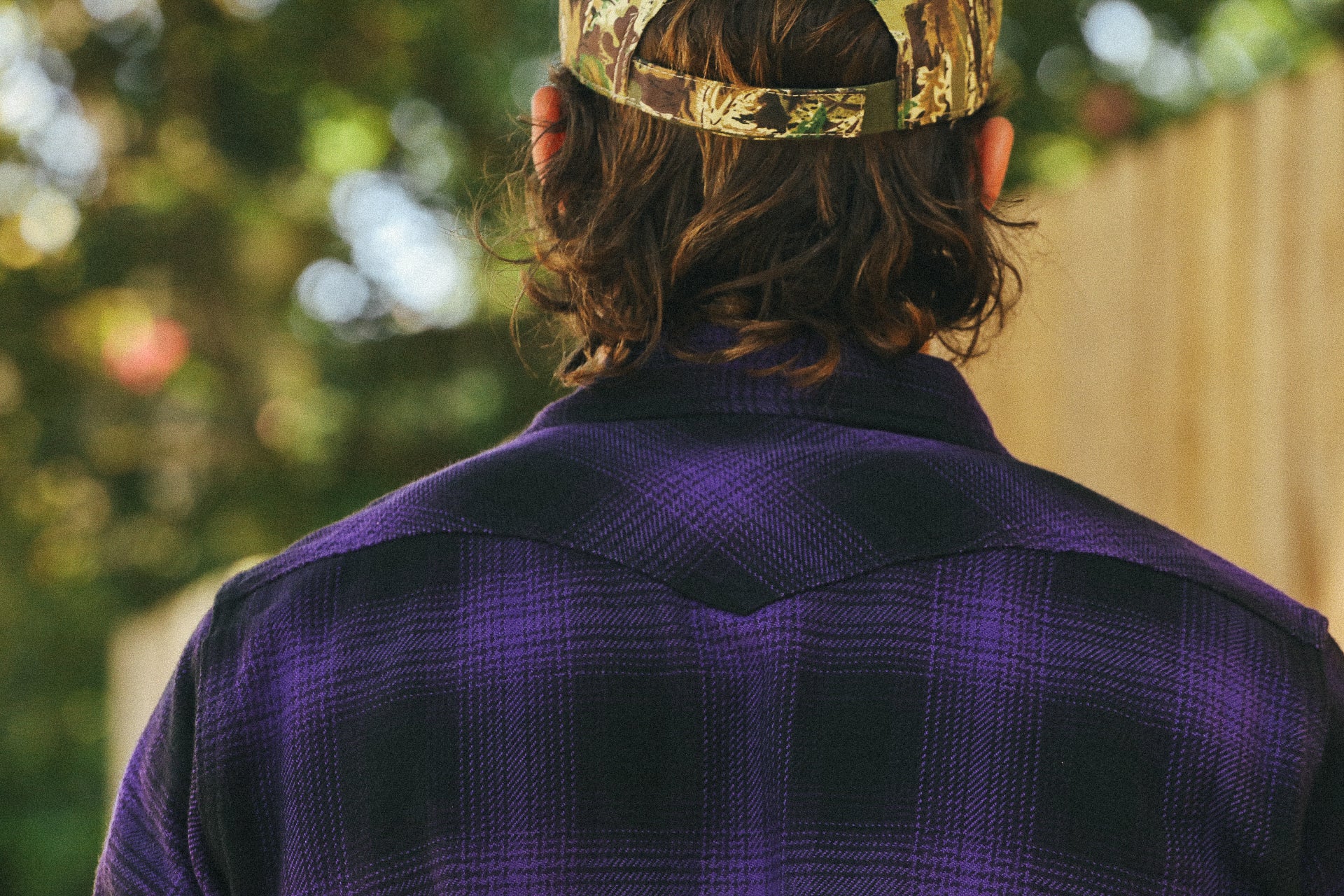 Ultra Heavy Flannel Ombré Check Western Shirt - Purple/Black IHSH-264-PUR