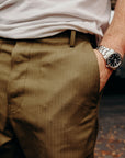 Fatigue Pants- Olive Herringbone
