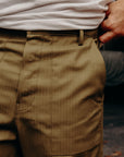 Fatigue Pants- Olive Herringbone