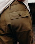 Fatigue Pants- Olive Herringbone