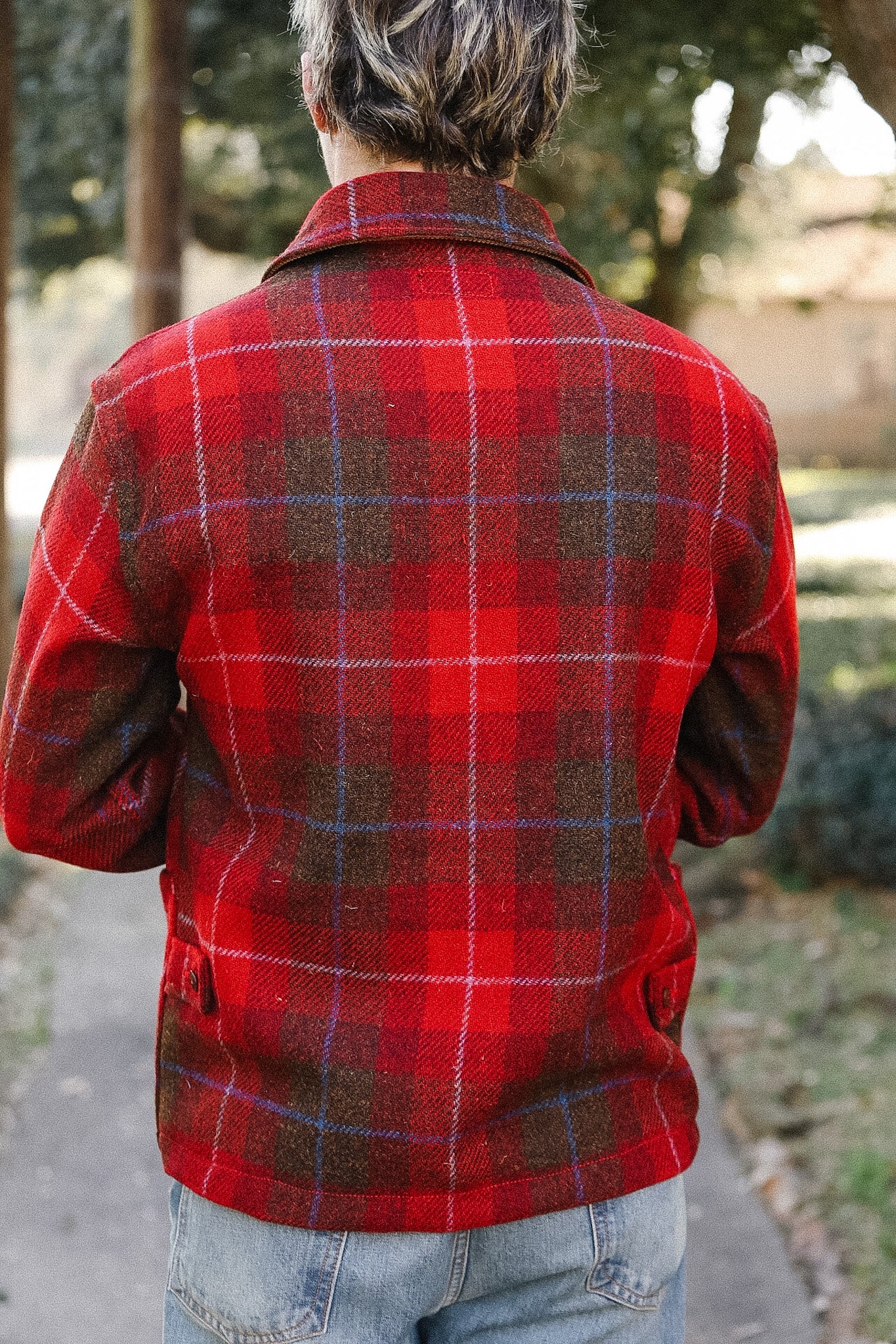 ANM Harris Tweed CPO Jacket-Red Check – Iron Shop Provisions