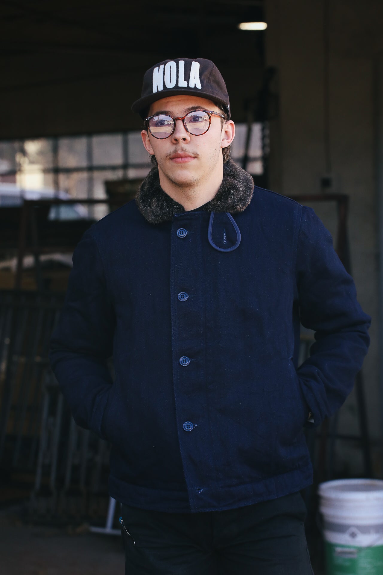 915D-IDSH Tricotine Deck Jacket- Indigo – Iron Shop Provisions