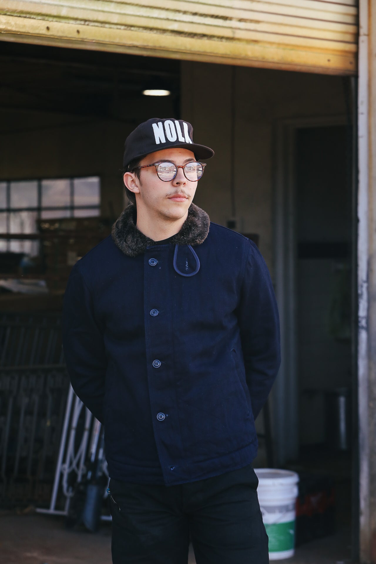915D-IDSH Tricotine Deck Jacket- Indigo – Iron Shop Provisions