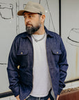 Field Jacket Indigo Knit Denim