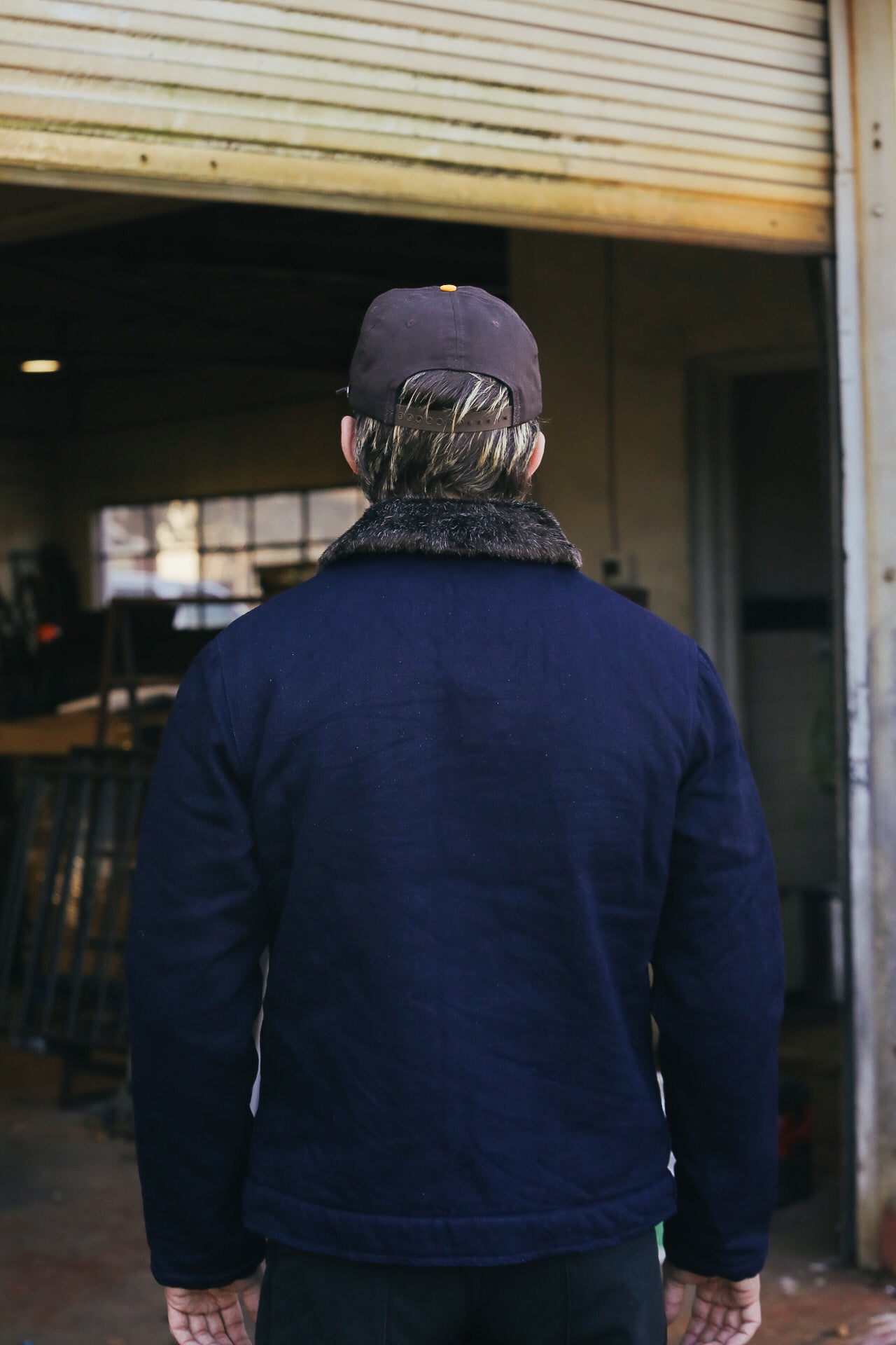 915D-IDSH Tricotine Deck Jacket- Indigo – Iron Shop Provisions