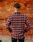Ombre Check Flannel Western Shirt- Pink