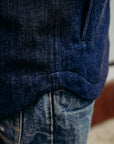 Field Jacket Indigo Knit Denim