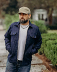 Field Jacket Indigo Knit Denim