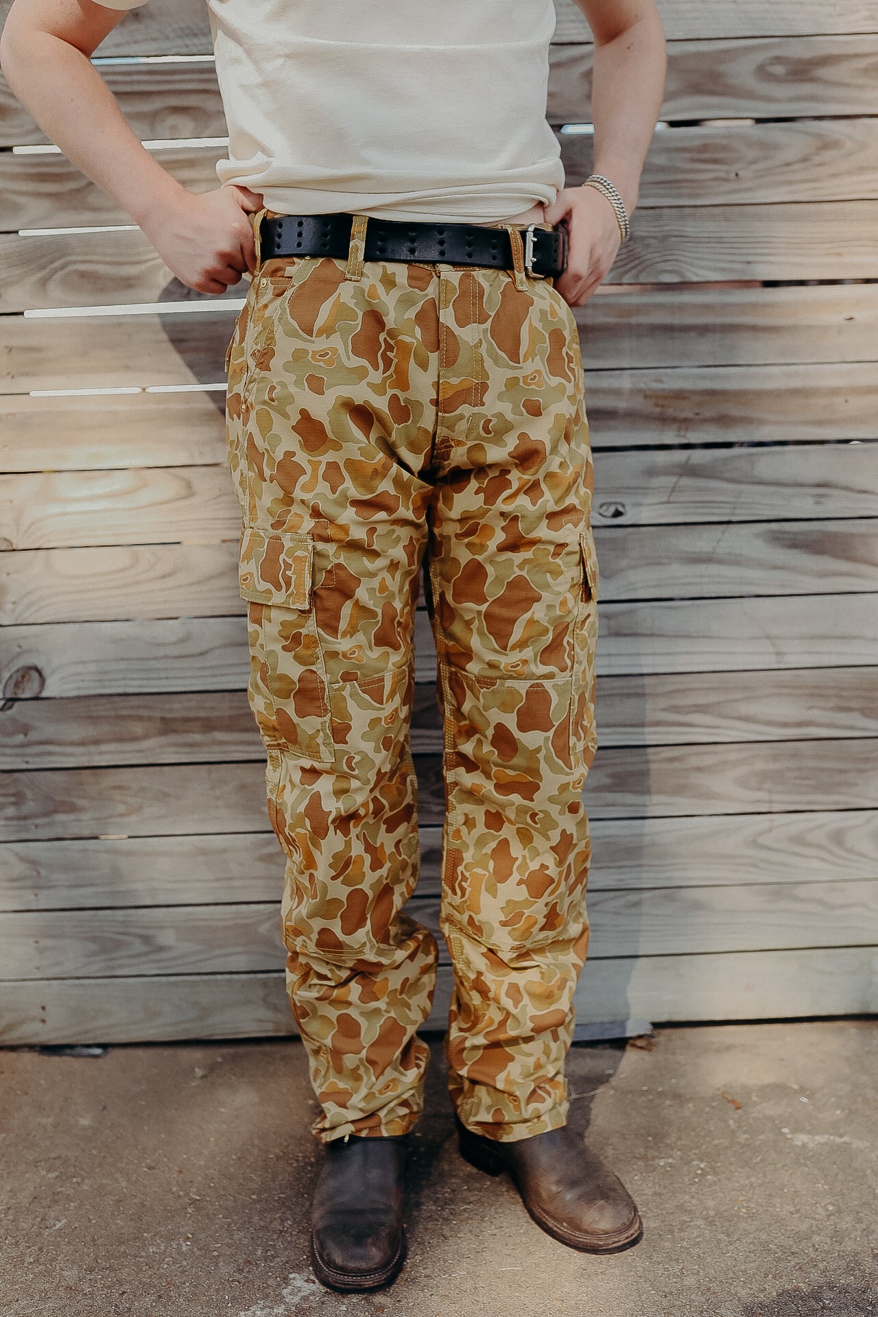 10oz Sateen Camouflage Cargo Pants - Duck Hunter IH-737-DHC