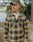 BM Shirt Gold Ombre Plaid