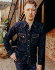 Flat Head Western Shirt - 10oz Indigo Denim