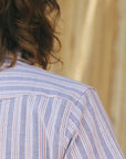 Western Oxford- Red Blue Stripe