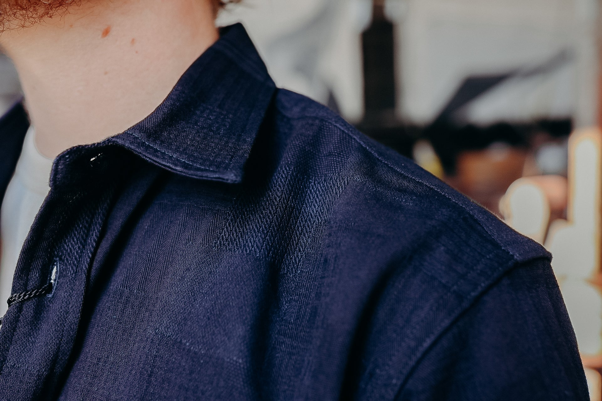 Indigo Jacquard Shirt (MXLS1026)