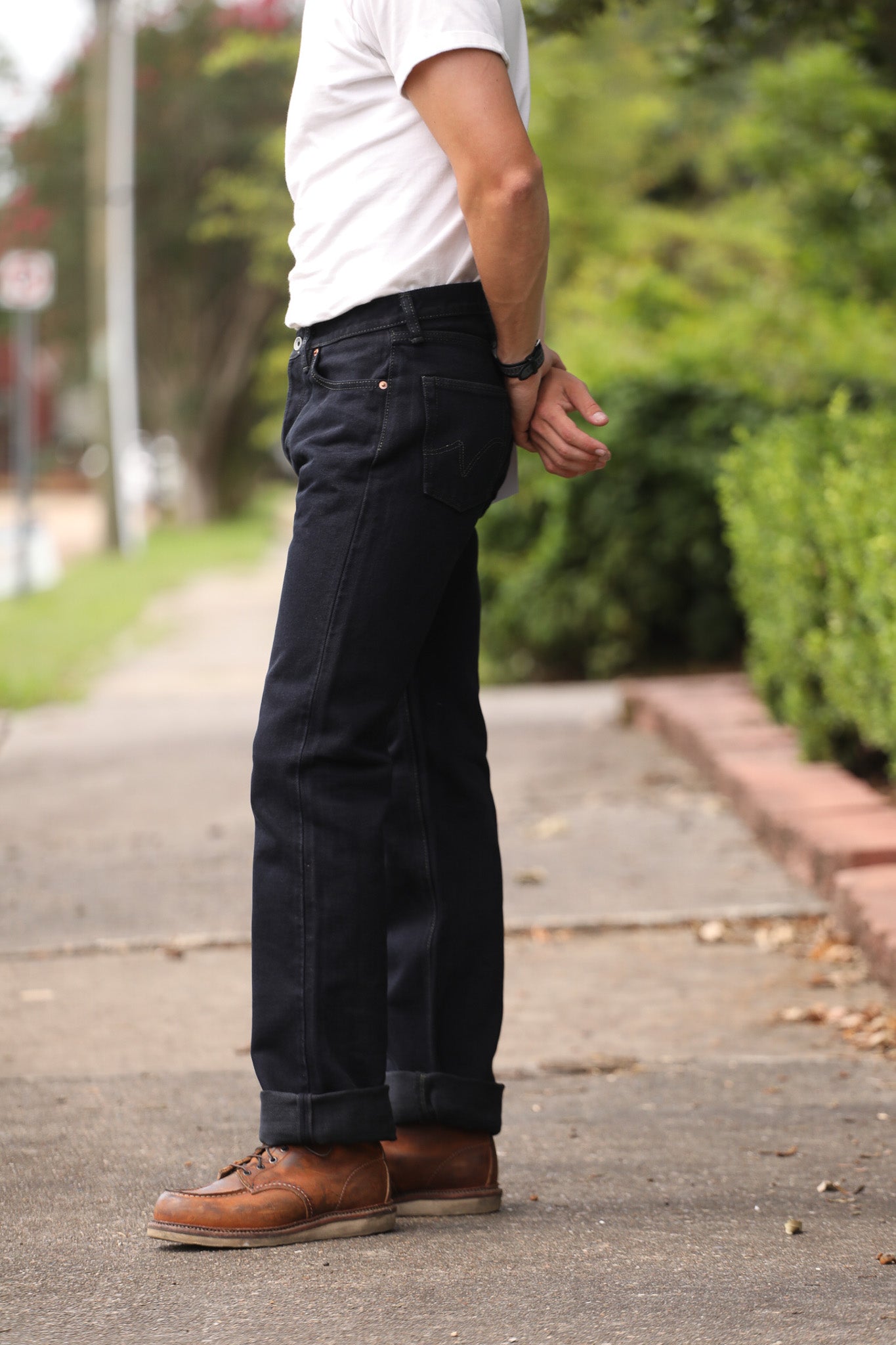 IH-634S-B Iron Heart 21oz Selvedge Denim Straight Cut Jeans