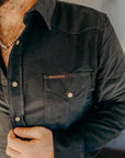 Sideras Shirt, Corduroy, Petrol