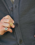 Single Rib Cardigan-Grey (772301)