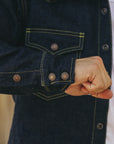18oz Vintage Selvedge Denim CPO Shirt - Indigo IHSH-292-IND