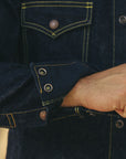 18oz Vintage Selvedge Denim CPO Shirt - Indigo IHSH-292-IND