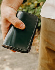 Medium Shell Cordovan Wallet - Green