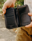 Medium Shell Cordovan Wallet - navy