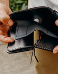 Medium Shell Cordovan Wallet - navy
