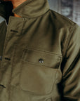 Whipcord A2 Deck Jacket - Olive Drab Green