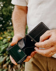 Small Shell Cordovan Wallet - Green