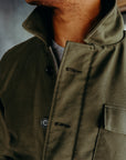 Whipcord A2 Deck Jacket - Olive Drab Green