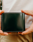 Small Shell Cordovan Wallet - Green