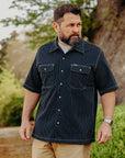 10oz Wabash Short Sleeved Mechanic Shirt - Indigo IHSH-416-IND