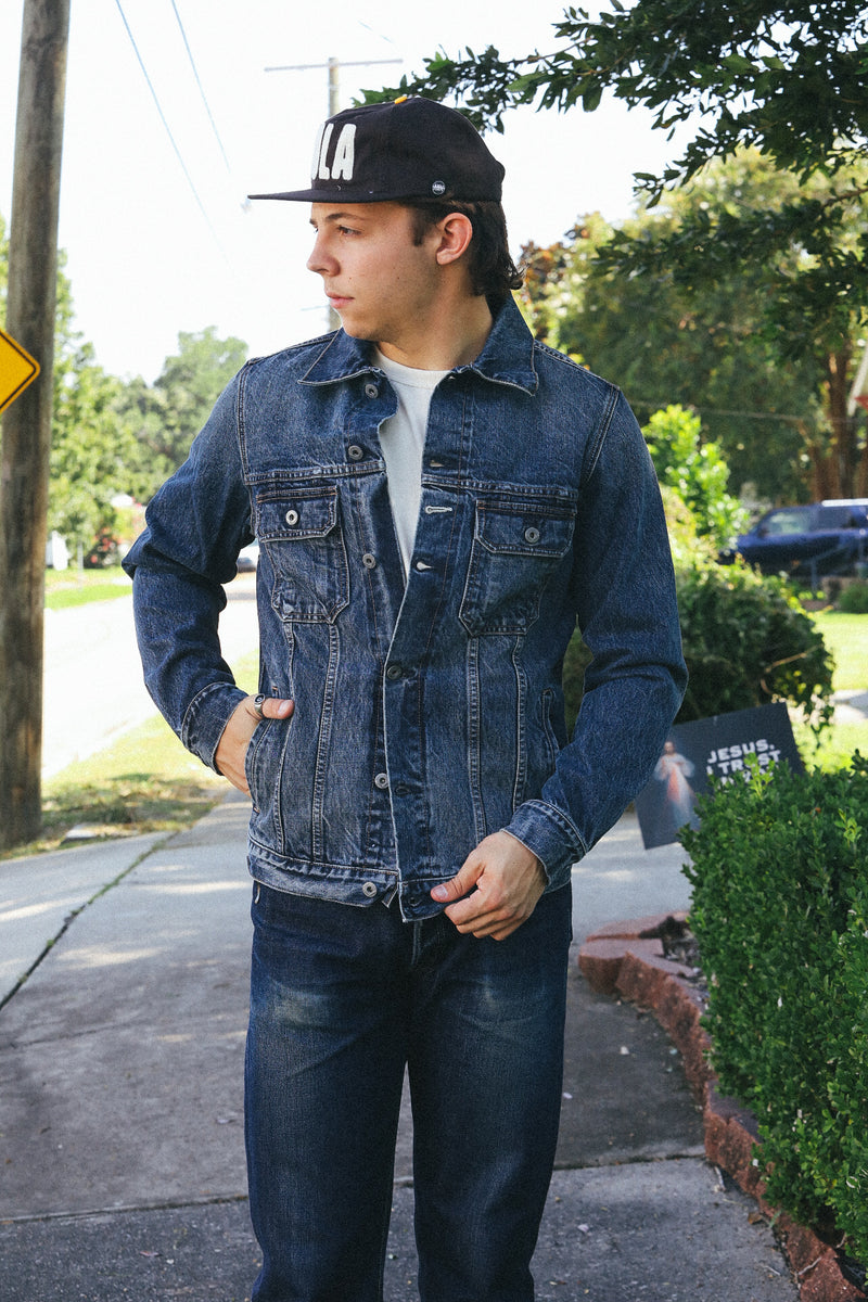 Cruiser Jacket- Medium Indigo Wash – Iron Shop Provisions