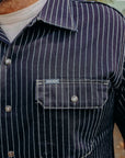 10oz Wabash Short Sleeved Mechanic Shirt - Indigo IHSH-416-IND