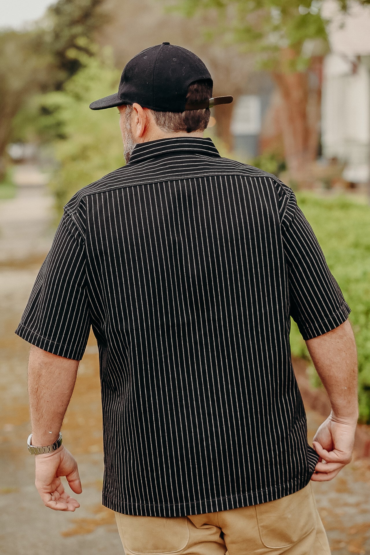 Santaku washer lip stop shirt【black M】 santaku washer lip stop shirt