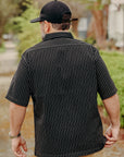 10oz Wabash Short Sleeved Mechanic Shirt - Black IHSH-416-BLK