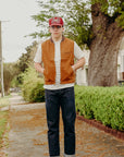 9oz Canvas Work Vest - Brown IHV-49-BRN