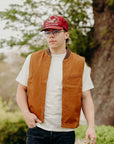 9oz Canvas Work Vest - Brown IHV-49-BRN