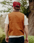 9oz Canvas Work Vest - Brown IHV-49-BRN