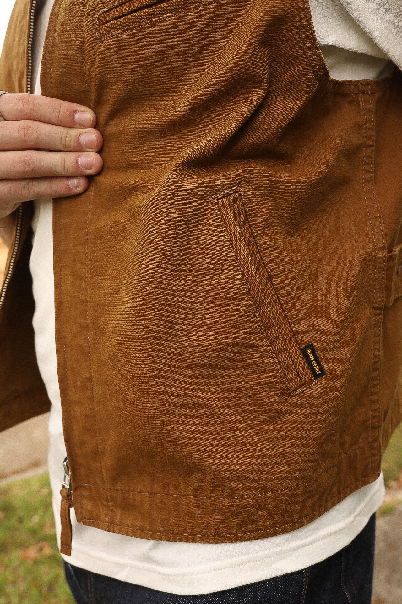 9oz Canvas Work Vest - Brown IHV-49-BRN