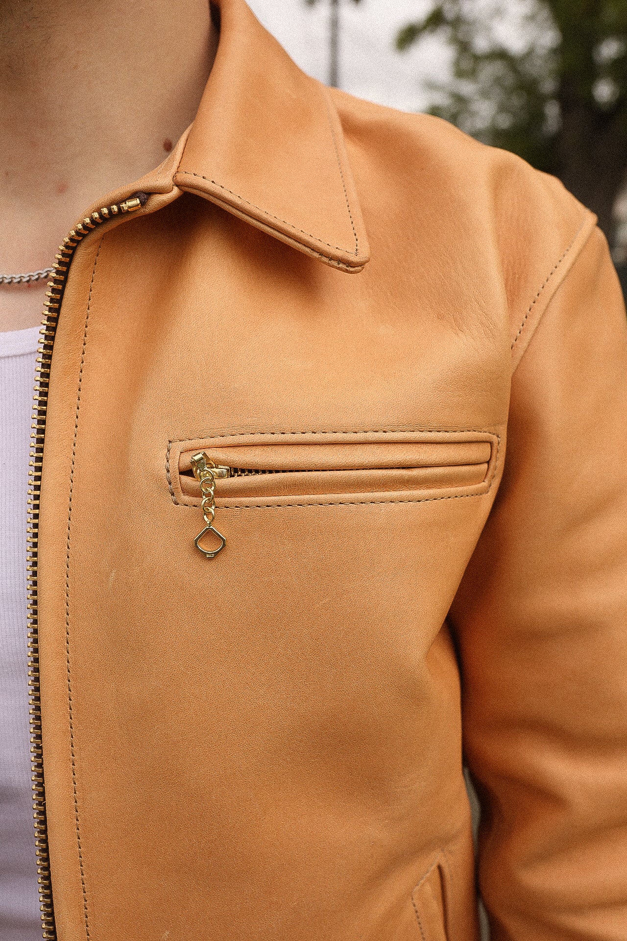 Iron Heart x Simmons Bilt Mustang Horsehide Tail Gunner - Natural IHSB-TGN-NAT