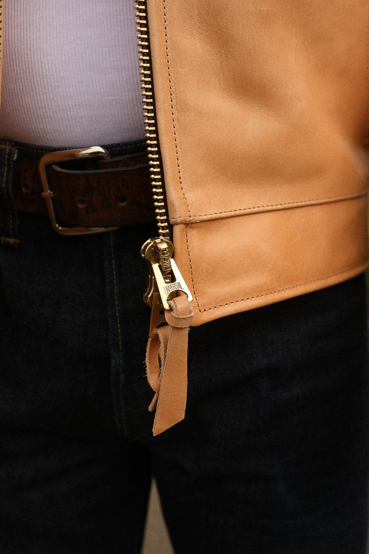 Iron Heart x Simmons Bilt Mustang Horsehide Tail Gunner - Natural IHSB-TGN-NAT