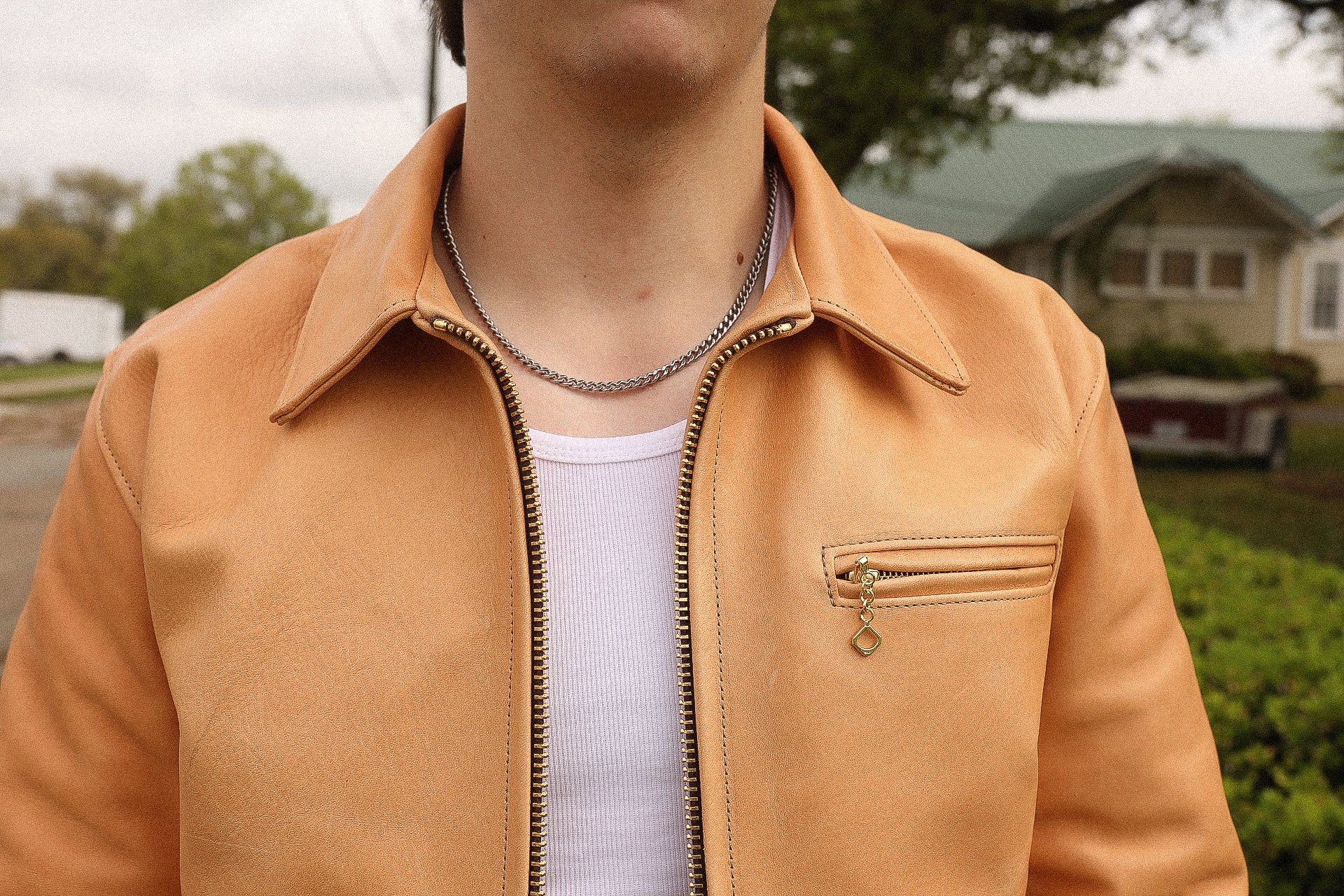 Iron Heart x Simmons Bilt Mustang Horsehide Tail Gunner - Natural IHSB-TGN-NAT