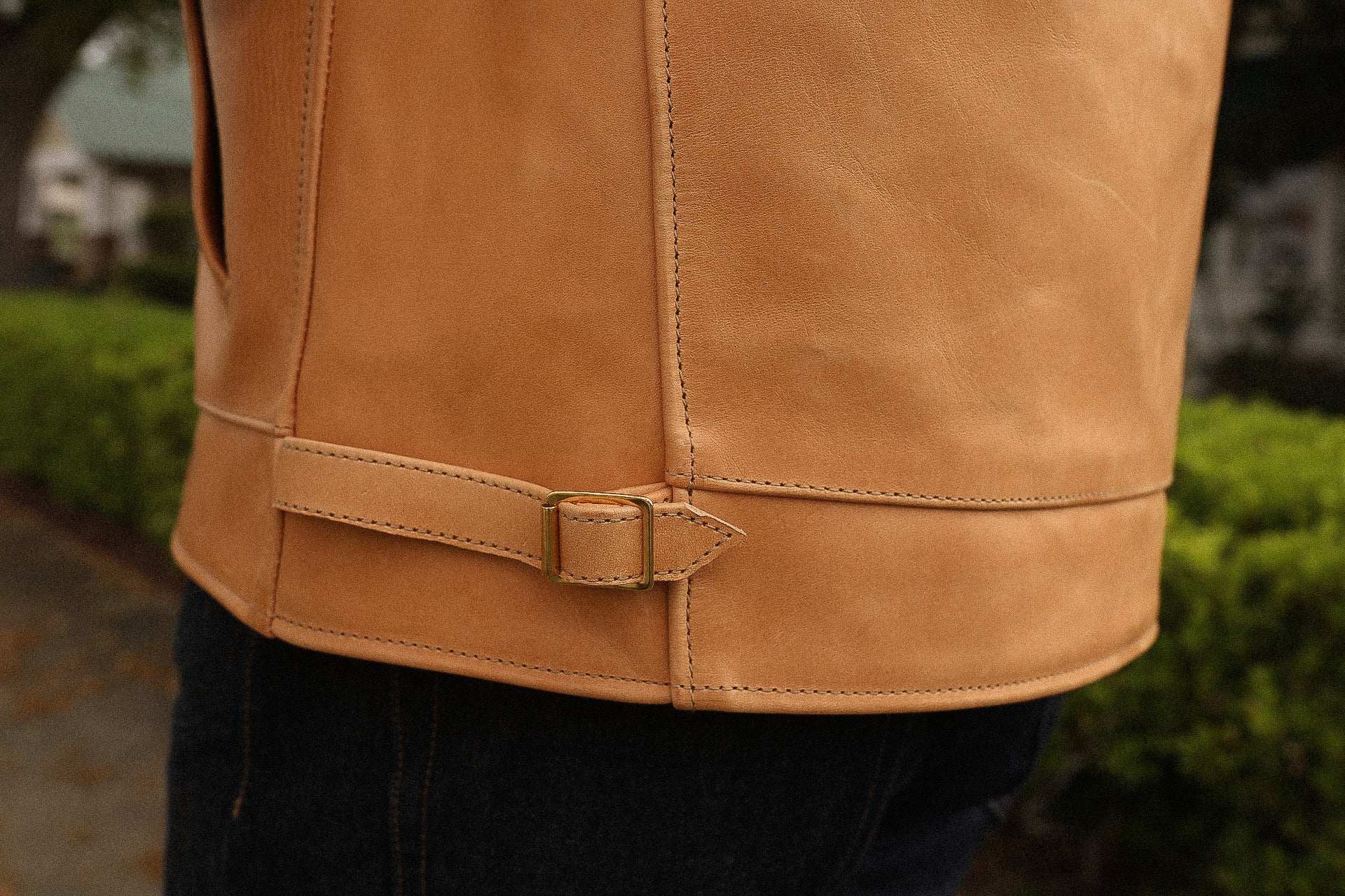 Iron Heart x Simmons Bilt Mustang Horsehide Tail Gunner - Natural IHSB-TGN-NAT