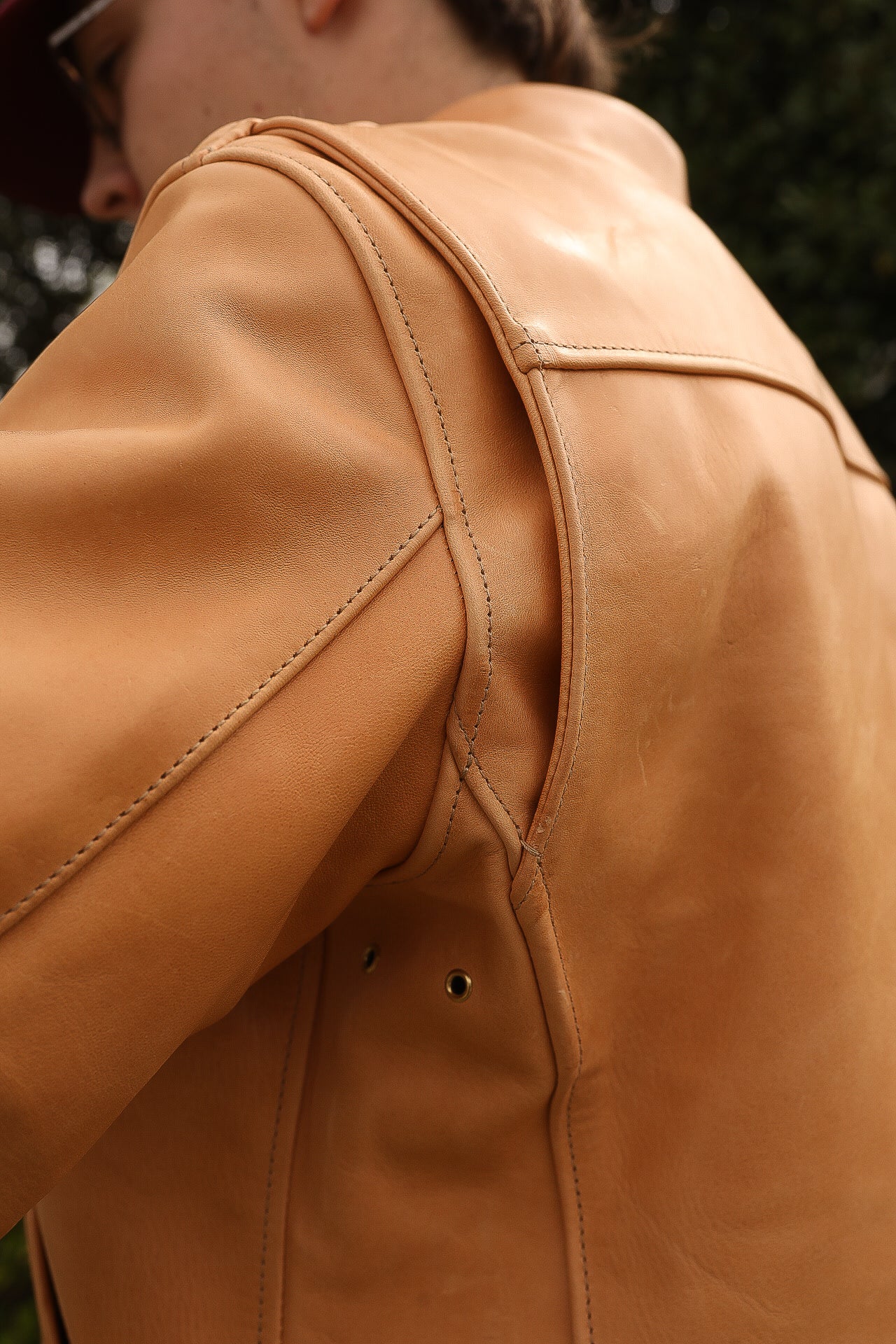 Iron Heart x Simmons Bilt Mustang Horsehide Tail Gunner - Natural IHSB-TGN-NAT