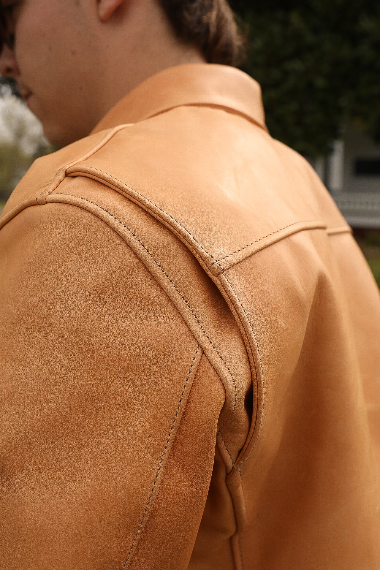 Iron Heart x Simmons Bilt Mustang Horsehide Tail Gunner - Natural IHSB-TGN-NAT