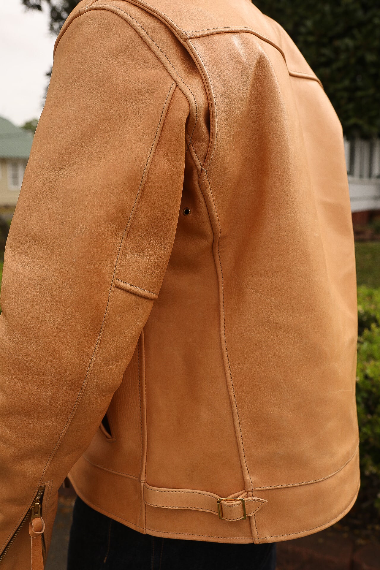 Iron Heart x Simmons Bilt Mustang Horsehide Tail Gunner - Natural IHSB-TGN-NAT