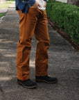 17oz Duck Straight Cut Jeans - Brown IH-634D