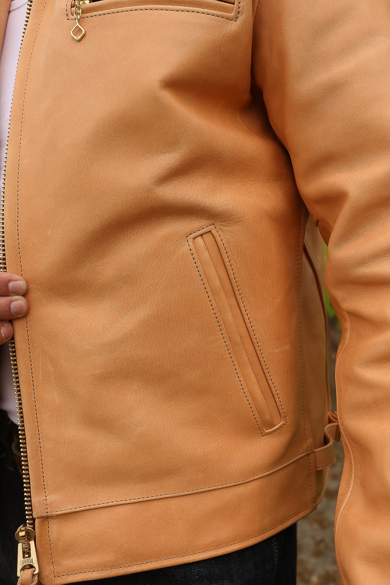 Iron Heart x Simmons Bilt Mustang Horsehide Tail Gunner - Natural IHSB-TGN-NAT