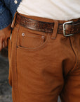 17oz Duck Straight Cut Jeans - Brown IH-634D
